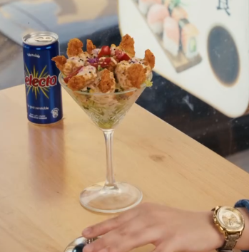 Salade cocktail poulet croustillant